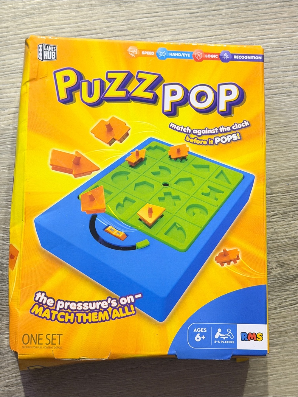 PuzzPop Matching Game - Blue & Green